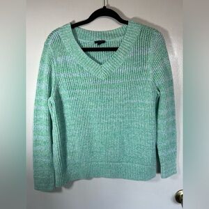 Talbots Mint V-Neck Sweater‎